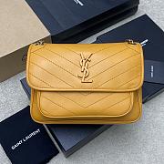 Saint Laurent Medium Plain Lambskin Bag 28x20x9cm - 1