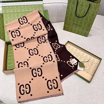 Gucci scarf Milk Tea Brown 35*190cm