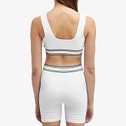 CASABLANCA Women's Logo Nylon Seamless Cropped Vest - 5