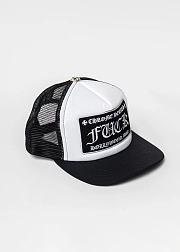 Chrome Hearts FUCK Hollywood Trucker Hat Black/White - 3