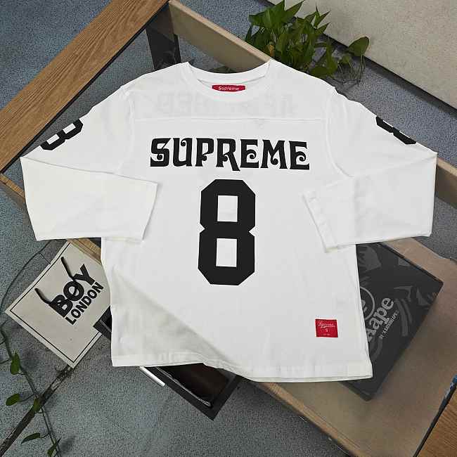 New Supreme Classic 8 Logo Print - 1