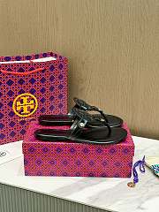 Tory Burch Miller Patent Sandal in Perfect Black - 6