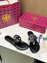 Tory Burch Miller Patent Sandal in Perfect Black - 4
