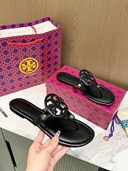 Tory Burch Miller Patent Sandal in Perfect Black - 3