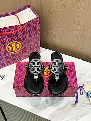 Tory Burch Miller Patent Sandal in Perfect Black - 2