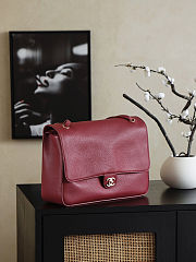 New Releases 2026 red Chanel shoulder bag 33x23x11cm - 6