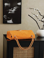 Spring/Summer 2026 yellow suede Chanel Classic Flap bag 18x33x8 cm - 3