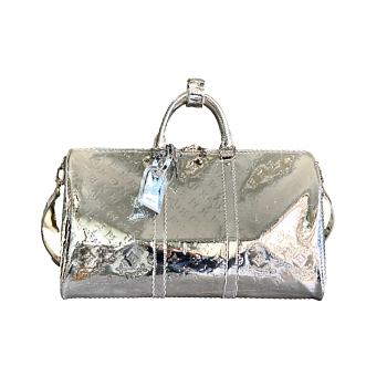 Louis Vuitton 2026 Early Spring Heritage Keepall Silver 50.0 x 29.0 x 23.0 cm