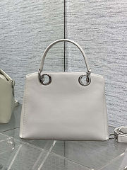 Dior 2026 Cigale Bag Shiny Supple White 28x10x22cm - 5