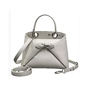 Dior 2026 Cigale Bag Shiny Supple White 28x10x22cm - 1