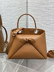Dior 2026 Cigale Bag Shiny Supple camel brown 28x10x22cm  - 6
