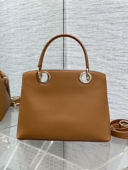 Dior 2026 Cigale Bag Shiny Supple camel brown 28x10x22cm  - 5