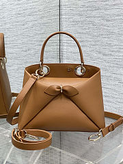 Dior 2026 Cigale Bag Shiny Supple camel brown 28x10x22cm  - 4
