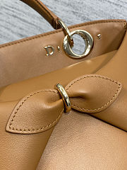 Dior 2026 Cigale Bag Shiny Supple camel brown 28x10x22cm  - 3