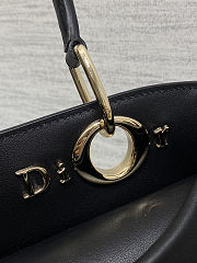 Dior 2026 Cigale Bag Shiny Supple Black 28x10x22cm - 3