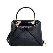 Dior 2026 Cigale Bag Shiny Supple Black 28x10x22cm - 1