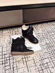 Isabel Marant Bekett Leather Wedge Sneakers Black (Women's) BK0010FA-A1E19S-01BK - 2