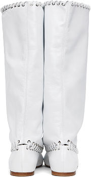 ALL-IN Level Flat Boots in white  - 4