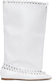 ALL-IN Level Flat Boots in white  - 3
