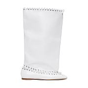 ALL-IN Level Flat Boots in white  - 1
