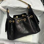 Chanel Mini 25 Handbag Black Caviar 22x20x12.5cm - 3