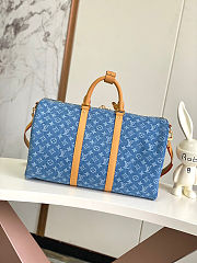 Louis Vuitton Dark Blue Denim Variable Chip Version 45 x 27 x 20 cm - 6