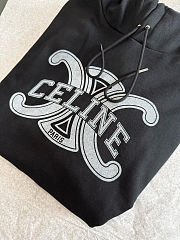 Celine logo print hoodie - 3
