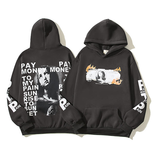 Saint MiXXXXX 24SS pay money distressed pullover hoodie - 1