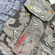 Gallery dept Camouflage Patchwork Distressed Shorts - 4
