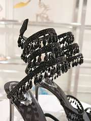 René Caovilla Chandelier Heels Crystals Black - 4