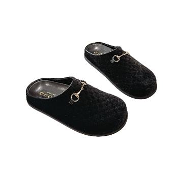 Gucci pattern mules Black