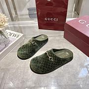Gucci pattern mules Green - 6