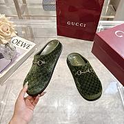 Gucci pattern mules Green - 5