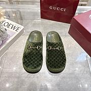 Gucci pattern mules Green - 3