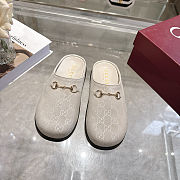 Gucci pattern mules White - 3