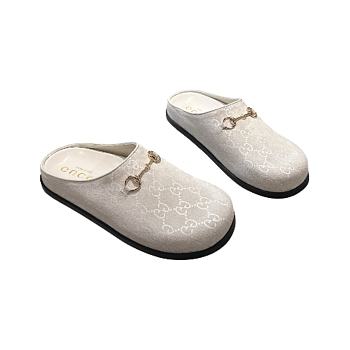 Gucci pattern mules White