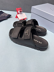 Prada men's leather double-strap sandals - 6