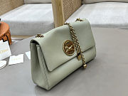 Spring 2026 Chloe Heritage Gold Coin Chain Bag Green 21*13*5cm - 3