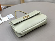 Spring 2026 Chloe Heritage Gold Coin Chain Bag Green 21*13*5cm - 4