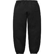 Supreme Satin Applique Hooded Sweatshirt & Sweatpant Set Black - 6
