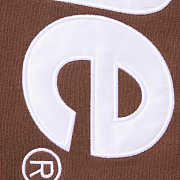 Supreme Satin Applique Hooded Sweatshirt & Sweatpant Set Brown - 2