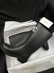 Chanel Rubber Rain Boots Black G39620  - 3