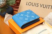 Louis Vuitton Multiple Wallet Blue 11.5 x 9.0 x 1.5 cm - 6