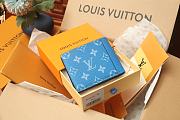 Louis Vuitton Multiple Wallet Blue 11.5 x 9.0 x 1.5 cm - 5