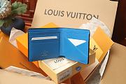 Louis Vuitton Multiple Wallet Blue 11.5 x 9.0 x 1.5 cm - 4