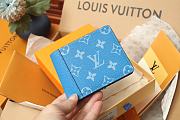 Louis Vuitton Multiple Wallet Blue 11.5 x 9.0 x 1.5 cm - 3
