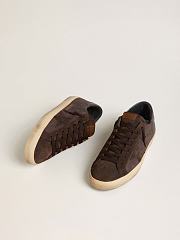 Golden Goose Men's Super-Star LTD in brown nubuck - 4