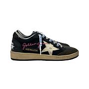 Women's Ball Star in Nappa with Sliver Star and Glitter Heel Tab - 1