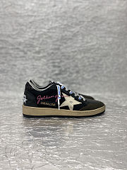 Women's Ball Star in Nappa with Sliver Star and Glitter Heel Tab - 6