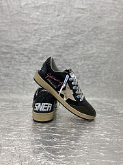 Women's Ball Star in Nappa with Sliver Star and Glitter Heel Tab - 5